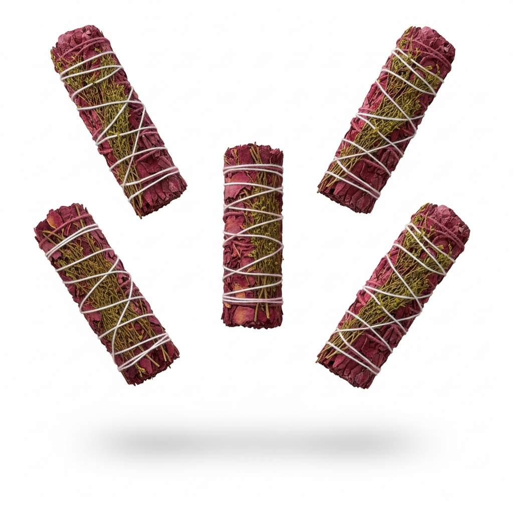 Dragon's Blood & Wild Flowers – 4” Smudge Bundle California