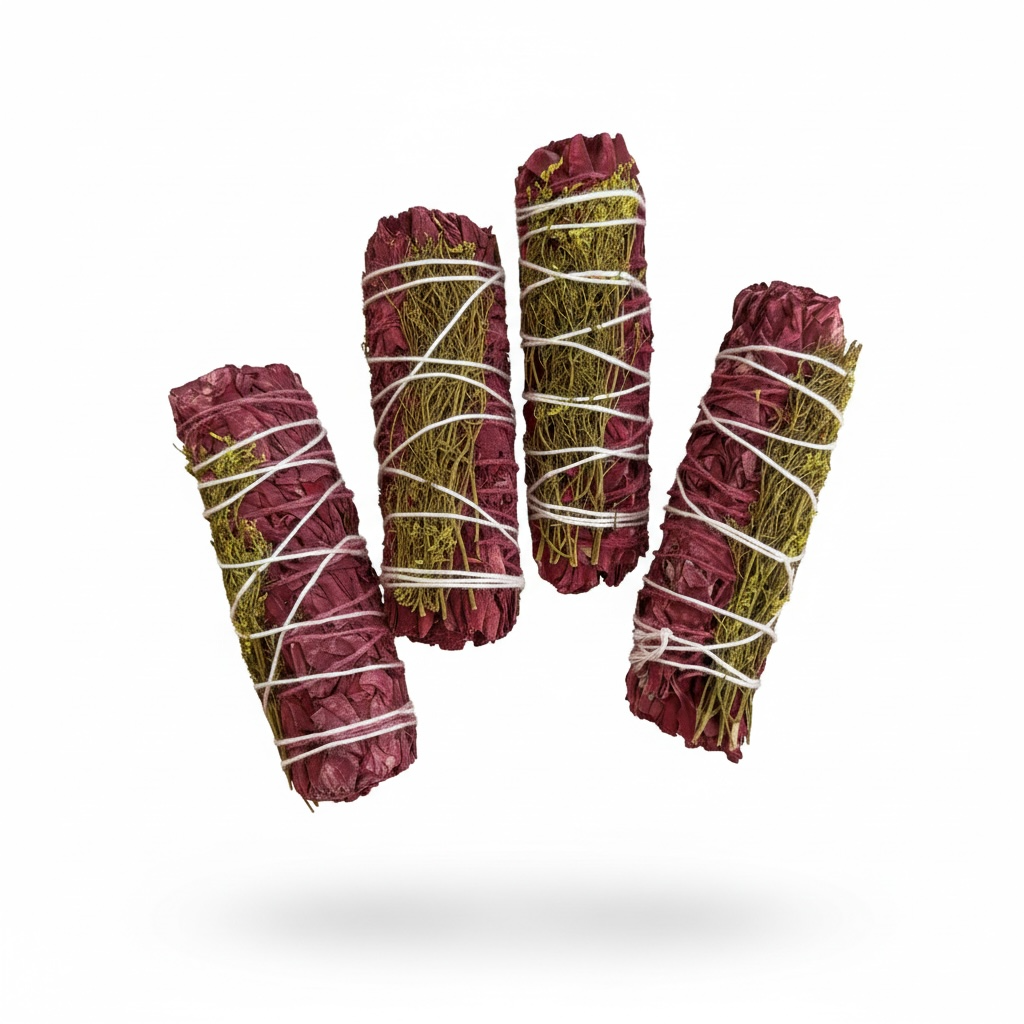 Dragon's Blood & Wild Flowers – 4” Smudge Bundle California
