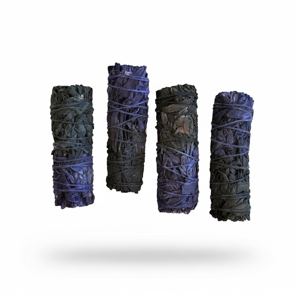 Purple & Black Sage – 4” Smudge Bundle California