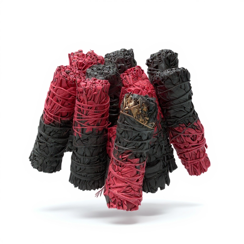 Red & Black Sage – 4” Smudge Bundle California