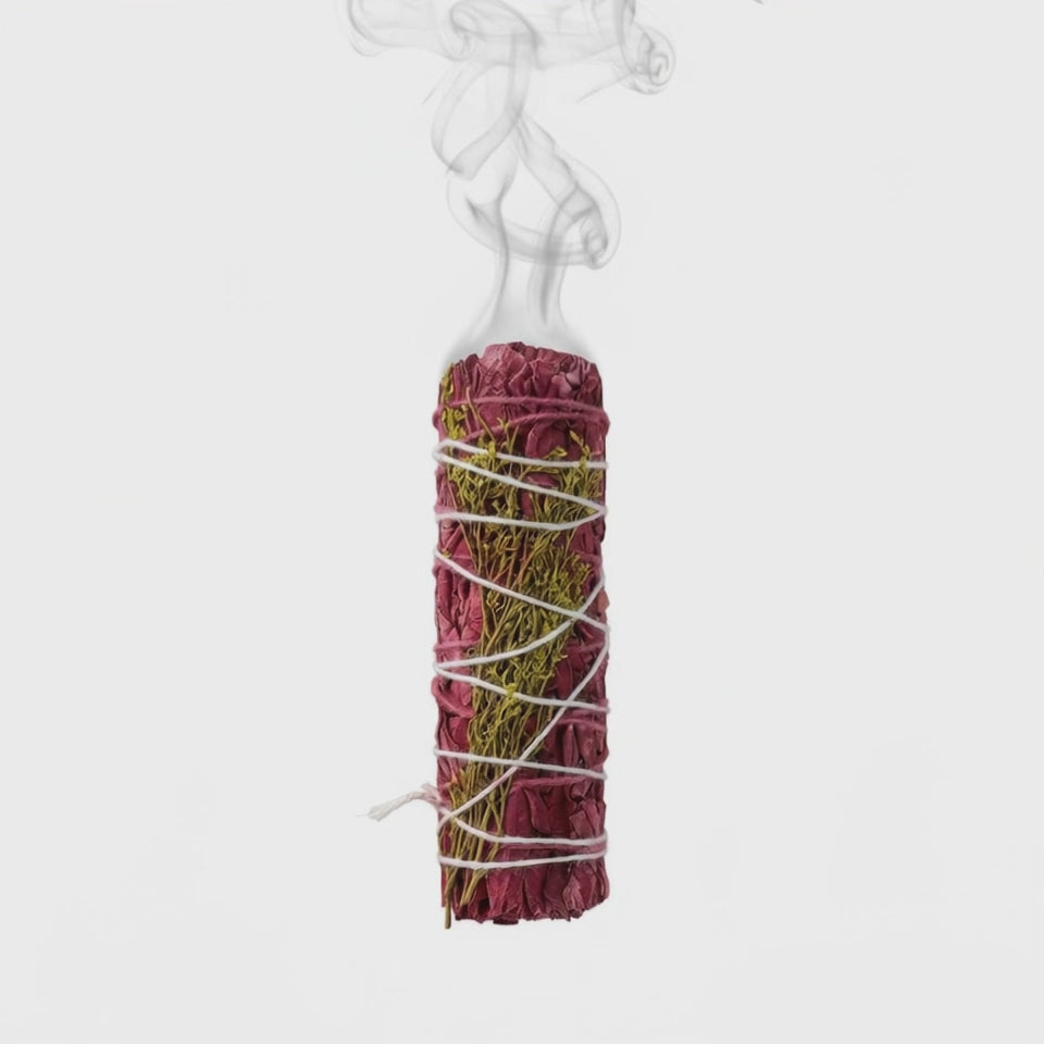 Dragon's Blood & Wild Flowers – 4” Smudge Bundle California