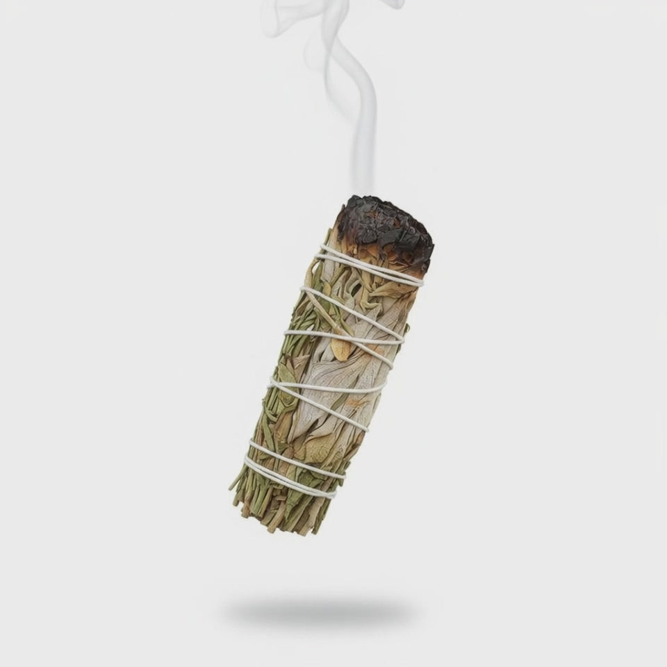 White Sage & Rue – 4” Smudge Bundle California